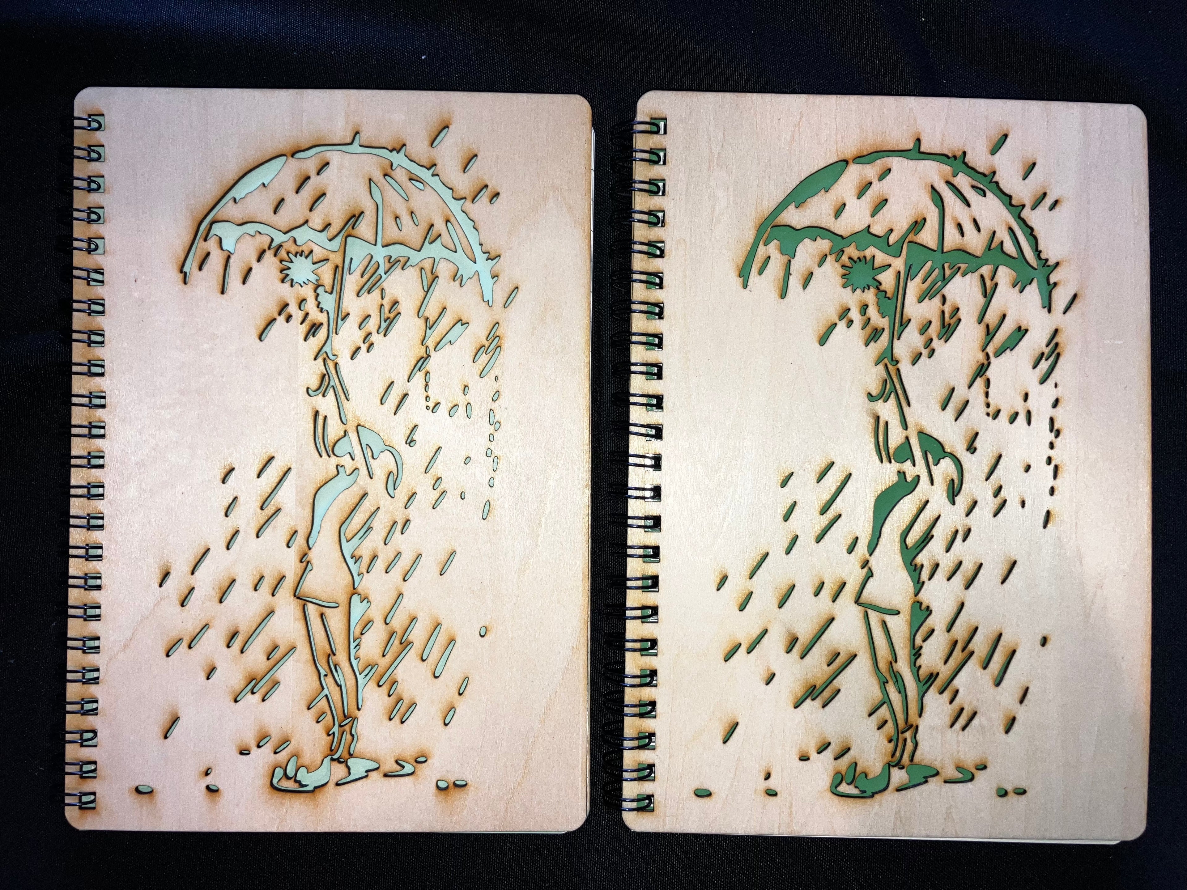 Raining Girl Notebook